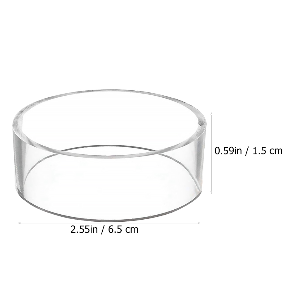 6Pcs Storage Brackets Display Racks Storage Racks Home (Transparent)