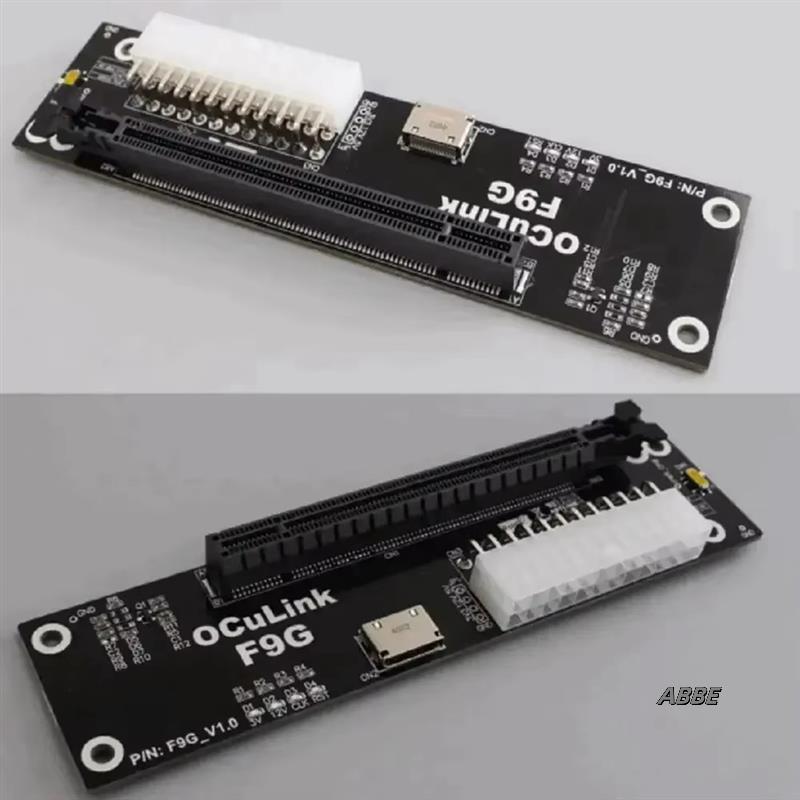 Oculink EGPU Adapter Card F9G-BK7 Pcie 4.0 X4 64Gbps Laptop External Graphics Card Dock ATX GPU For M. 2 Nvme To Oculink