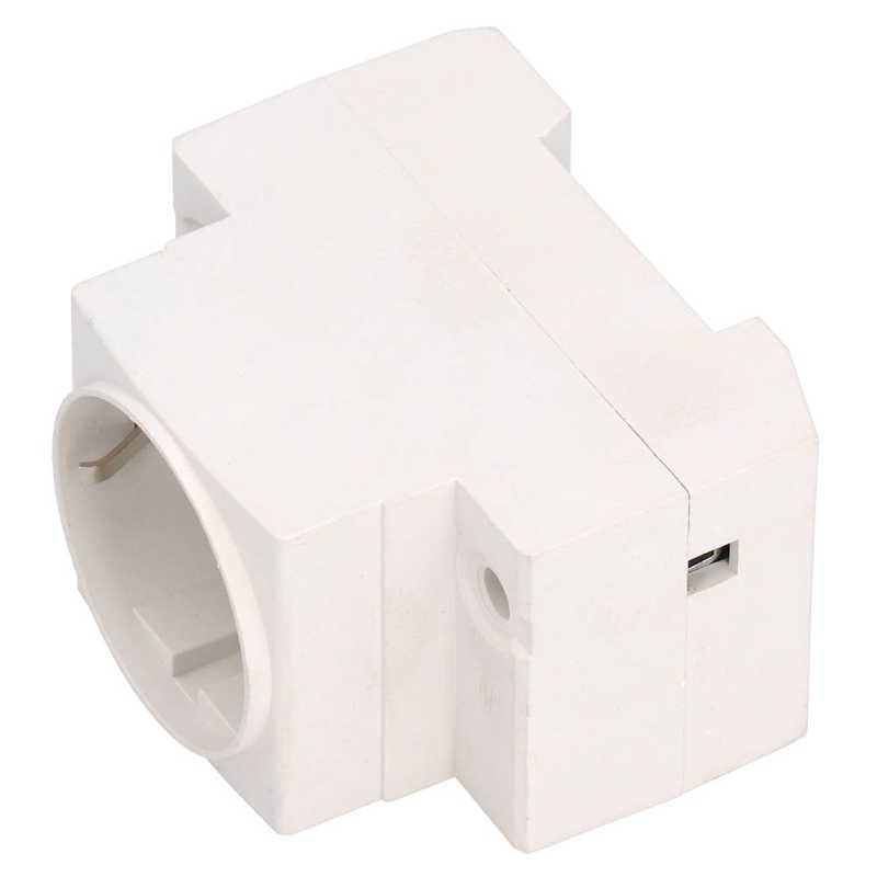 3Pcs EU Plug DIN Rail Mount AC Power Socket Outlet Connector AC 250V 10-16A