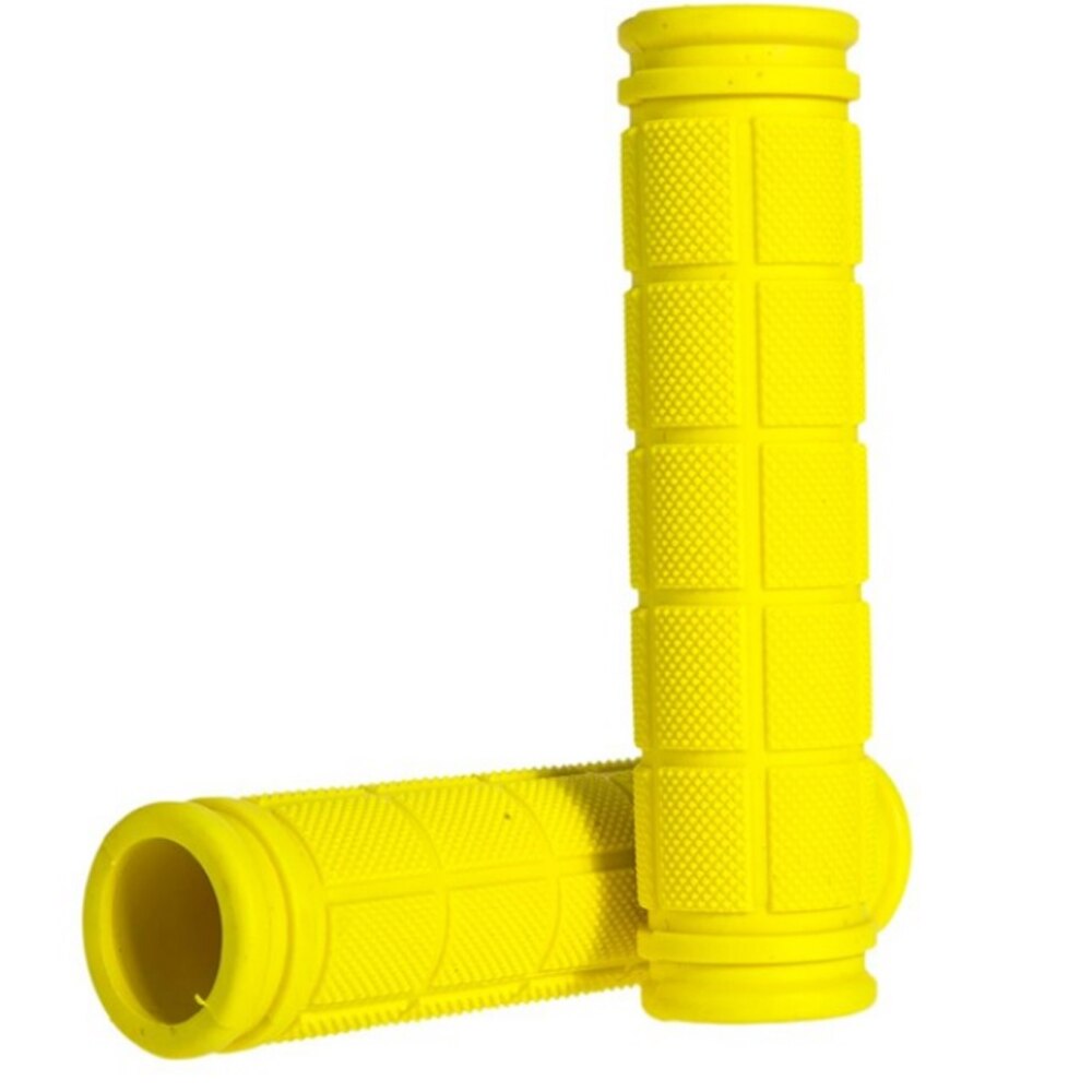 Zachte Rubber Fiets Grips Anti-Slip Fietsen Grips Mtb Road Mountainbike Handvatten Handvat Bar Grip Fiets Accessoires: Yellow