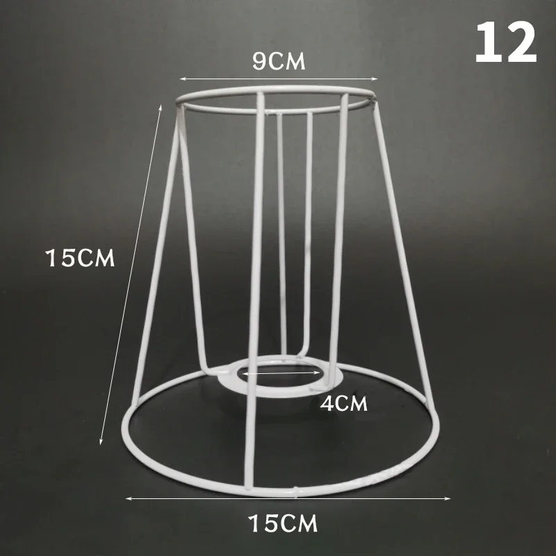 Lampenkap Kooi Frame Ijzeren Draad Licht Kroonluchter Beugel Lamphouder Voor Diy Ring Guard Tafel Lampenkap Ondersteuning Materiaal: Rood
