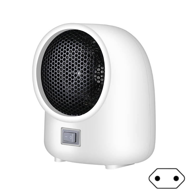 Portable 500W Small Portable Heater Quiet Energy Efficient Heating Device for Indoor Use in Office Desktop or Bedroom: WHITE / US