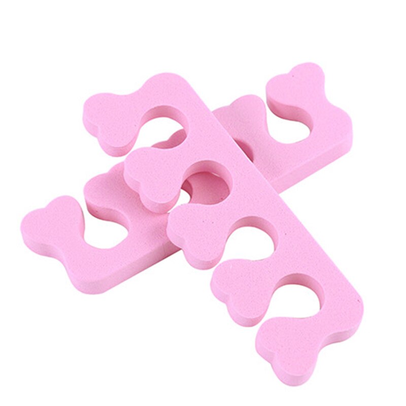 Séparateur d'orteils et de doigts en mousse éponge douce, outil de manucure et pédicure pour Salon de Nail Art, coussin de lissage orthodontique, soins des pieds, 1 paire/2 pièces