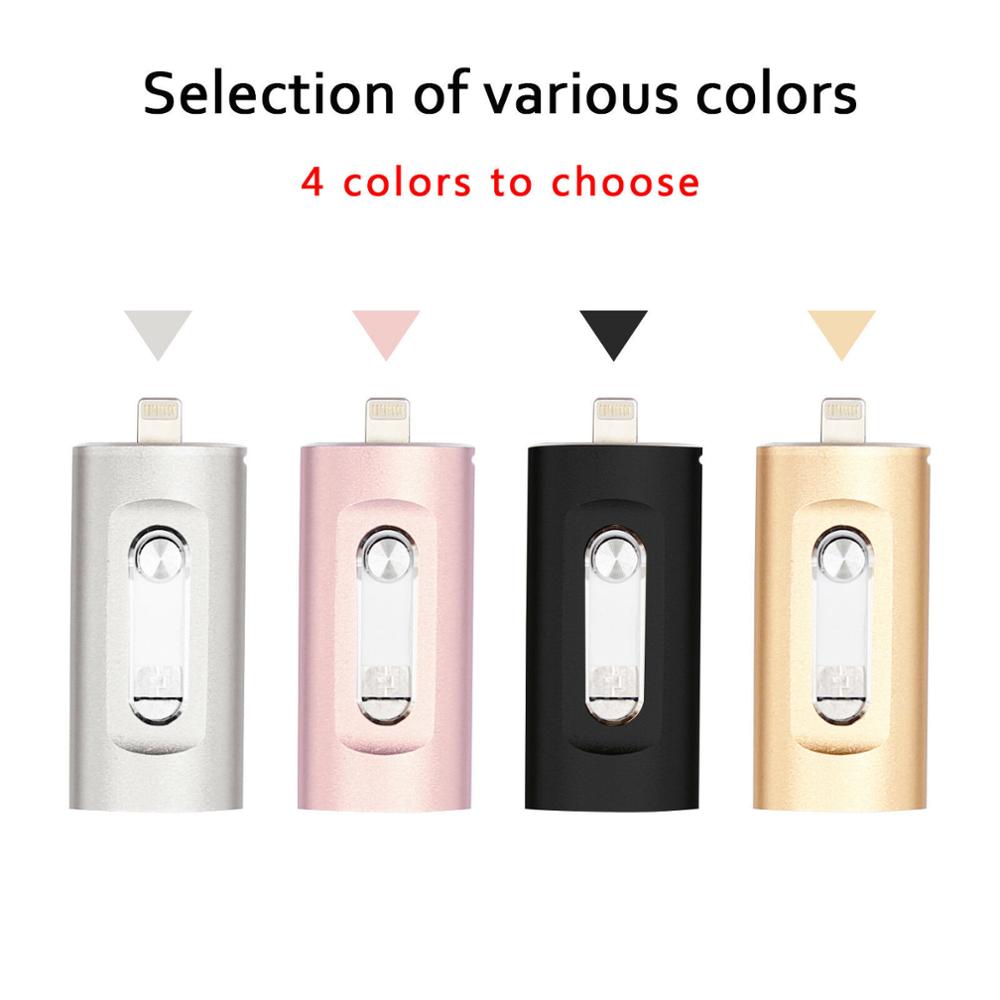 OTG Usb Flash Drive 16GB 32GB 64GB 128GB 256GB Pen drive storage memory stick Voor iphone XS 8 7 Plus 6 6s Plus 5 4S ipad Pendrive