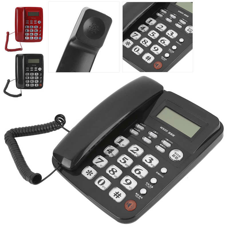 W520 Caller Identification Telephone Hands Free Call for Office Home Family Business Telephone