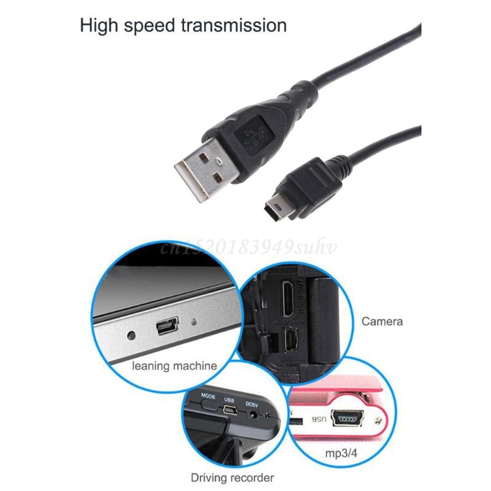 0.8m Mini USB Cable Mini USB to Mini USB Cable 5 Pin B for MP3 MP4 Player Camera