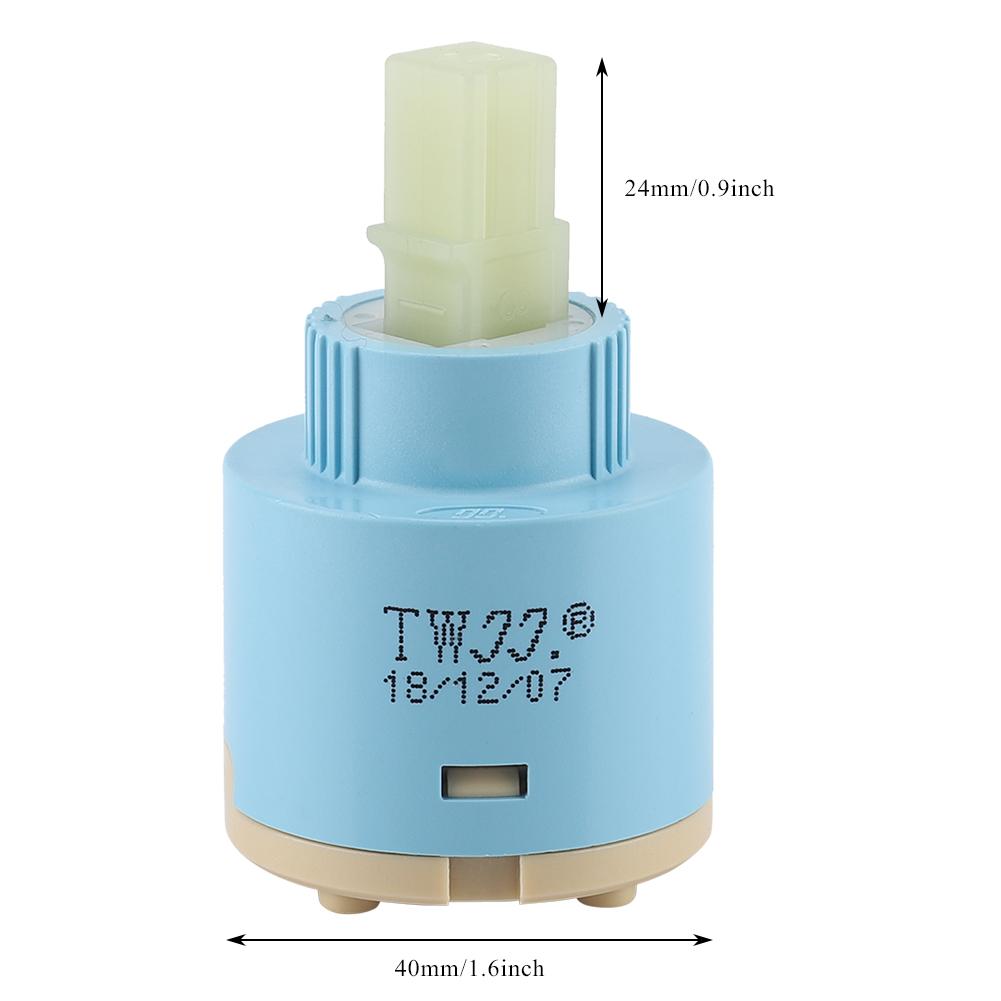Cartouche céramique 35/40mm, robinet mitigeur d'eau, Valve de contrôle interne, ABS bleu pratique: 40mm
