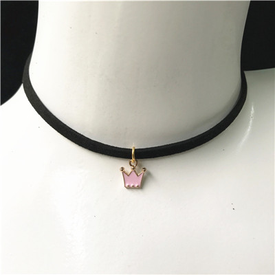 Gargantilla gótica Retro, Collar Punk de terciopelo negro para mujer, Collar con colgante de Cruz corta, joyería, bisutería, al por mayor: Plata antigua plateada
