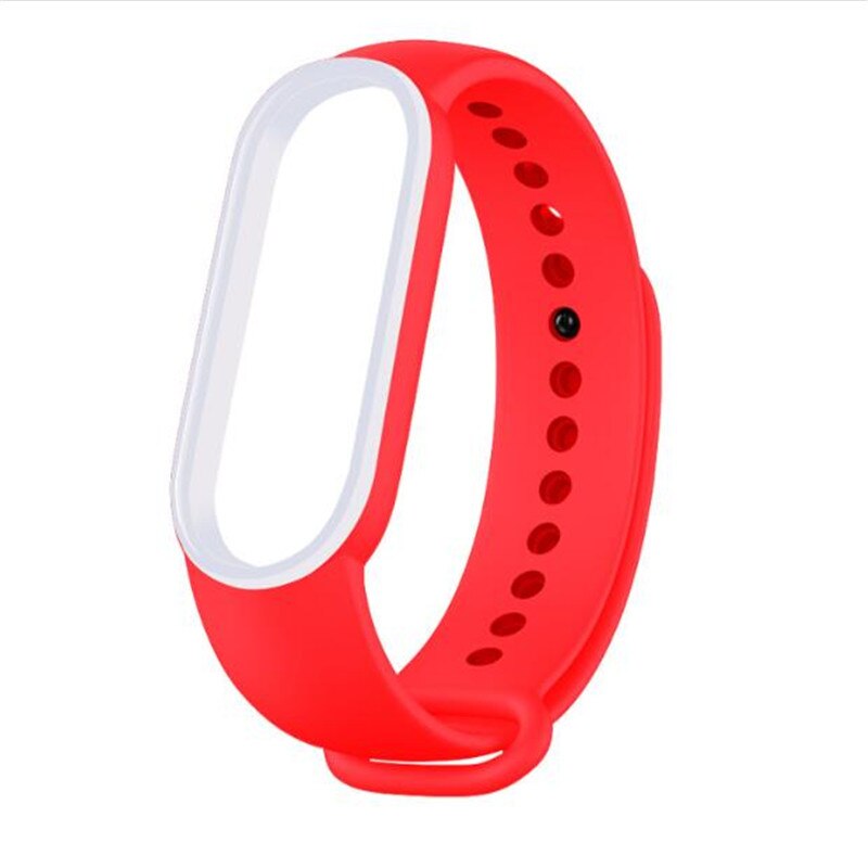 For Mi Band 5 Bracelet Strap Miband 5 Sport Strap Double Color Replacement Silicone Wrist Straps For Xiaomi Mi Banda Smartband: H