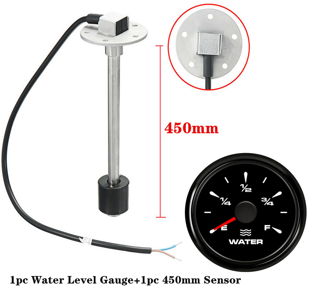 1Set Auto 52mm Wasserstand Messgeräte 0-190ohm 240-30ohm Wasser Ebene Sensoren 100 150 200 250 300 350 450mm Absender für Auto Boot: BN 450mm