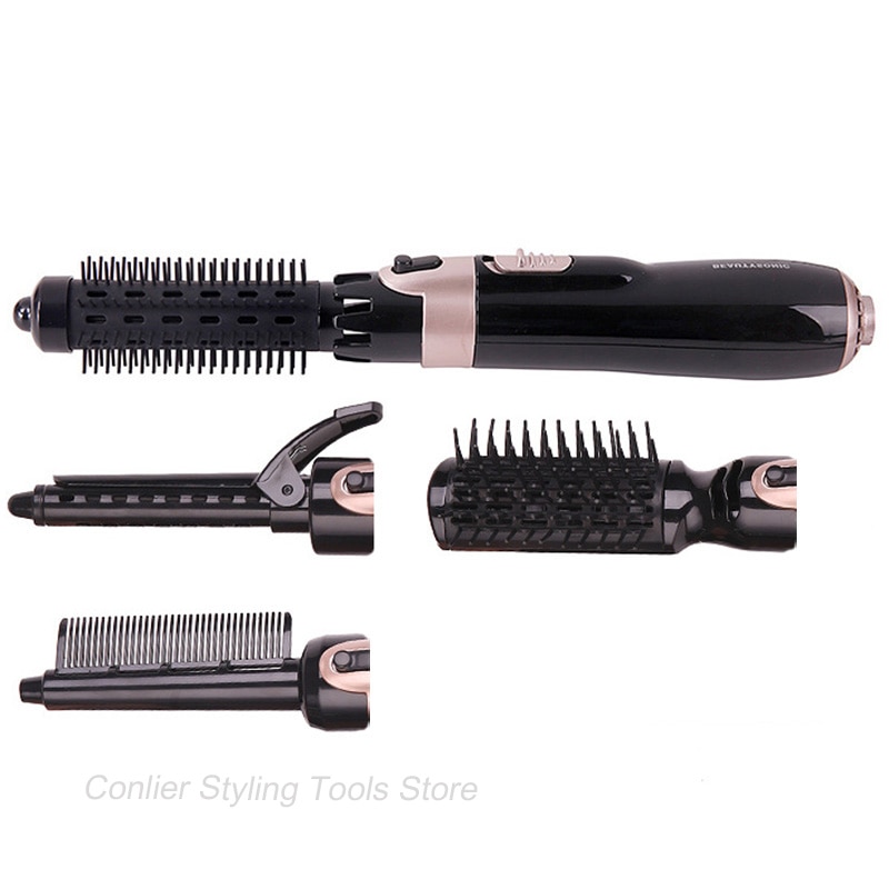 Hair Dryer Curler Comb 2 In1 Multifunction Hair Styling Tools Hairdryer Rotating Styler