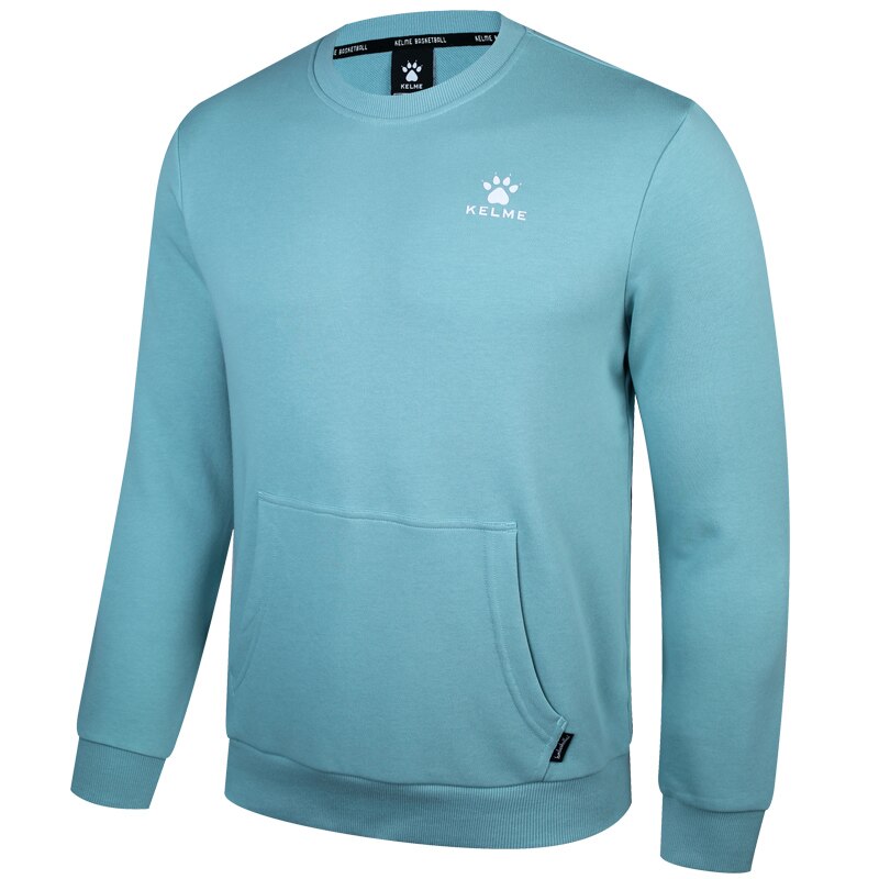 Kelme Sport Trui Mannen Hoody Oefening Truien Lente Herfst Lange Mouw Training Shirts Voetbal Sweatshirt Breathble 3881525: 4XL / Blue Sweaters