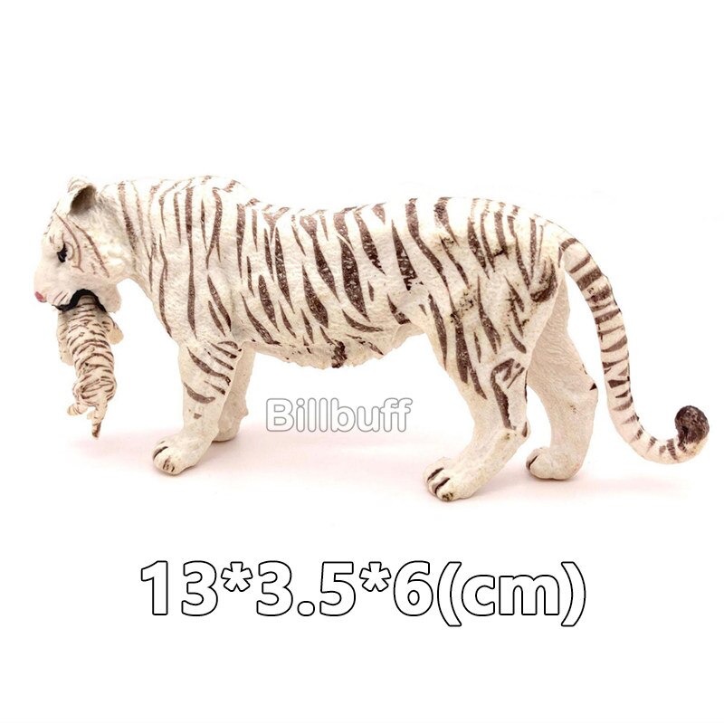 Simulatie Wild Bos Dieren Koning Solid Tijger Cubs Model Action Figures Beeldjes Collectie Vroege Onderwijs Speelgoed Voor Kinderen: tiger figures b0