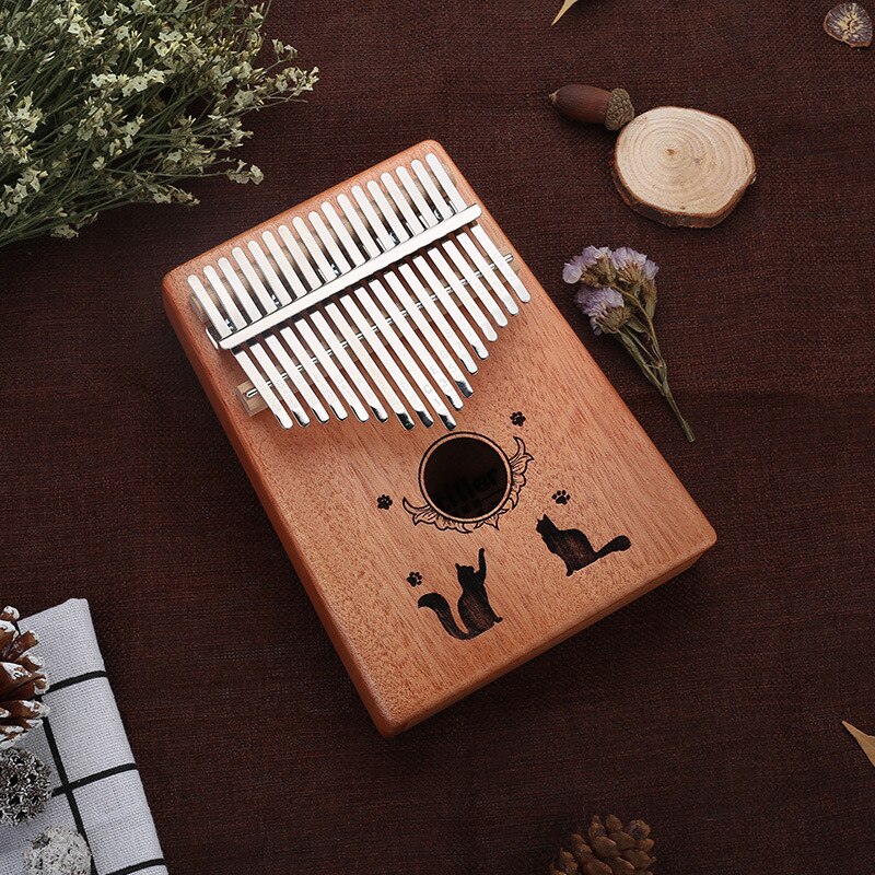 Kalimba 17 Key Mahogany Thumb Piano Mbira Musical Machine Instrument Africa Finger Piano 30 key Instrumento Elk