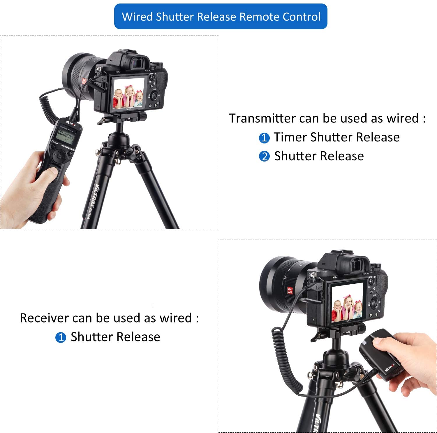 Viltrox JY-710 Kamera Drahtlose Timer Fernauslöser Kontrolle LCD Anzeige für Sony A9 A7M Kanon 5DIII Nikon D810 panasonic