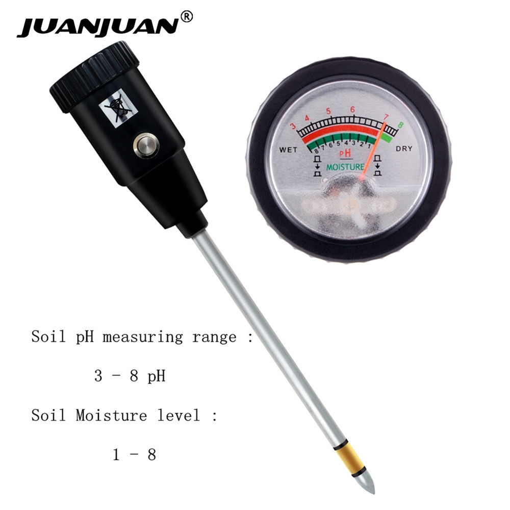Handheld ZD-06 Soil pH Tester pH &amp; Moisture Meter For Garden With 295mm Long Metal Probe Waterproof Soil Tester Kit Tools