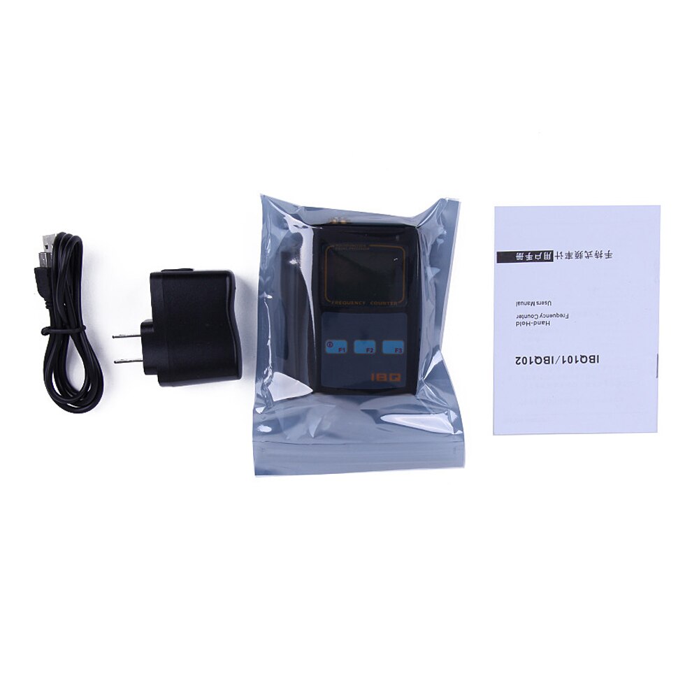 Contador de frecuencia portátil IBQ101, Mini medidor de mano para Radio bidireccional, transceptor walkie-talkie, GSM, 50 MHz-2,6 GHz, pantalla LCD