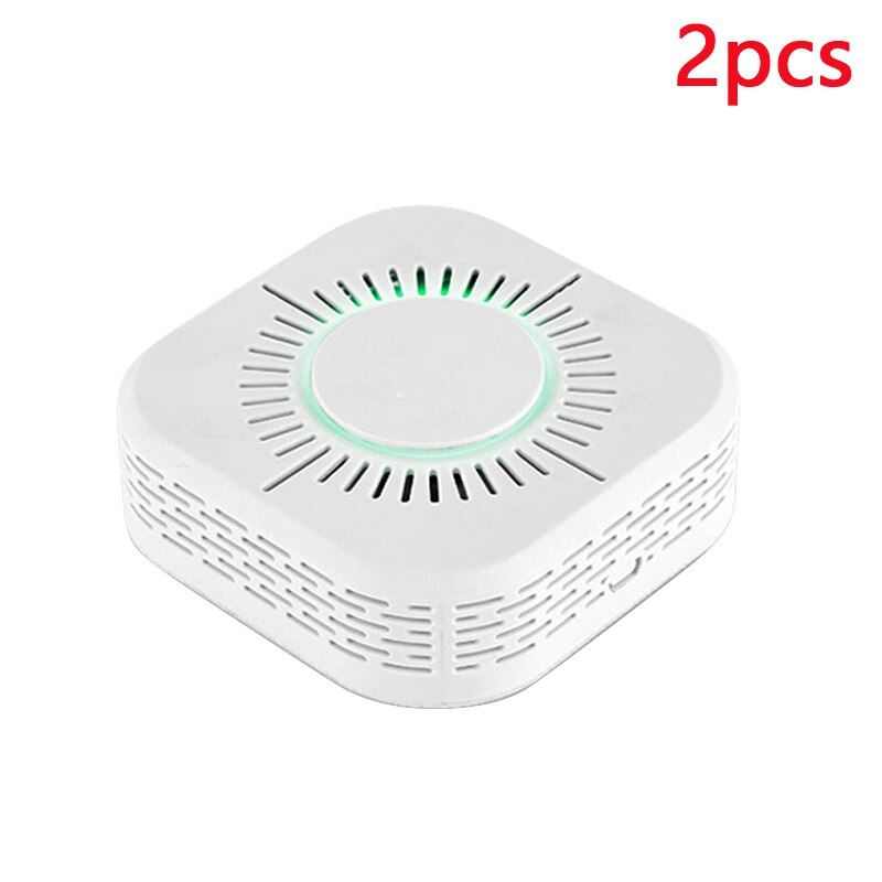 Wifi Smoke Detectors Fire Protection Portable Smoke Detector Home Safe Security Smoke Alarm Sensor 110dB Wifi Detectors DC9V: 2pcs