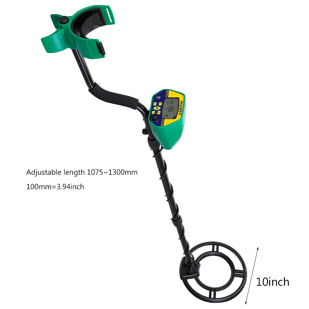 Bobina de búsqueda impermeable de 10 pulgadas, Detector de metales subterráneo, herramienta de detección de metales, MD-950