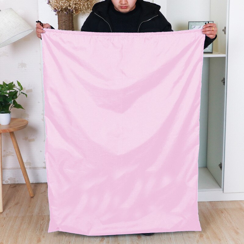 Heavy Duty Große Wäsche Taschen Kordelzug Reise Veranstalter Tasche Camp Hause College Wohnheim Reißfest Schmutzige Tuch Große Lagerung Taschen: 110x140CM / Pink