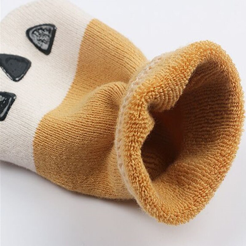 Hiver épais filles garçons enfant chaussettes bébé coton patte décontracté Meias Infantil anti-dérapant Terry chaussettes doux 0-2 ans