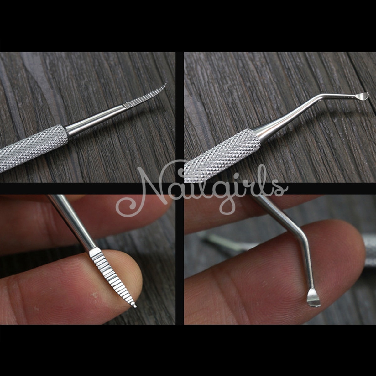 2IN1 Double Ended Ingrown Toe Nail Correction Lifter File Clean Installation Tool Foot Nail Care Hook Pedicure