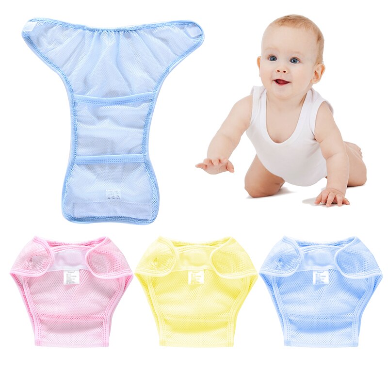 Couche-culotte réutilisable et respirante pour bébé, 1 pièce, unisexe, multifonction, filet à mailles, pantalons, couvertures confortables, anti-fuite