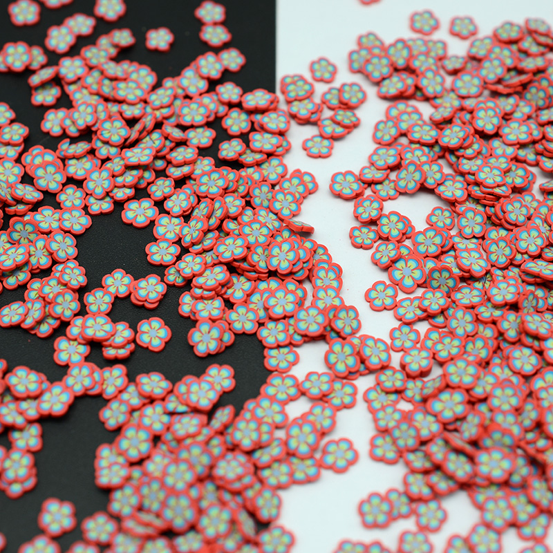 Nice Cute Nail Art Polymer Clay Flowers slice DIY Cute Decor Decals , Clay Scrapbook Decoration