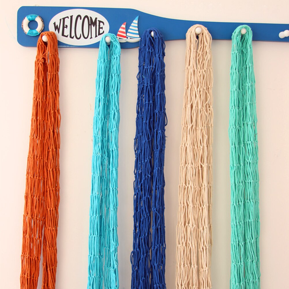 Dekoracyjna sieć rybacka dekoracje ścienne zdjęcia organizator nautyczny ramka na zdjęcia ozdoby na ścianę