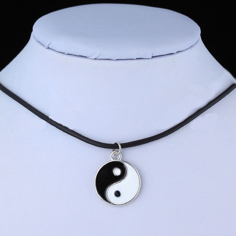 Kettingen Zwart En Wit Yin Yang Hanger Voor Koppels Minnaar Vriendschap Unisex Sieraden