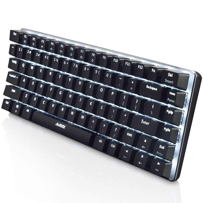 AJAZZ AK33 Wired Gaming Keyboard LED Backlit 82 Keys USB Mechanical Keyboard
