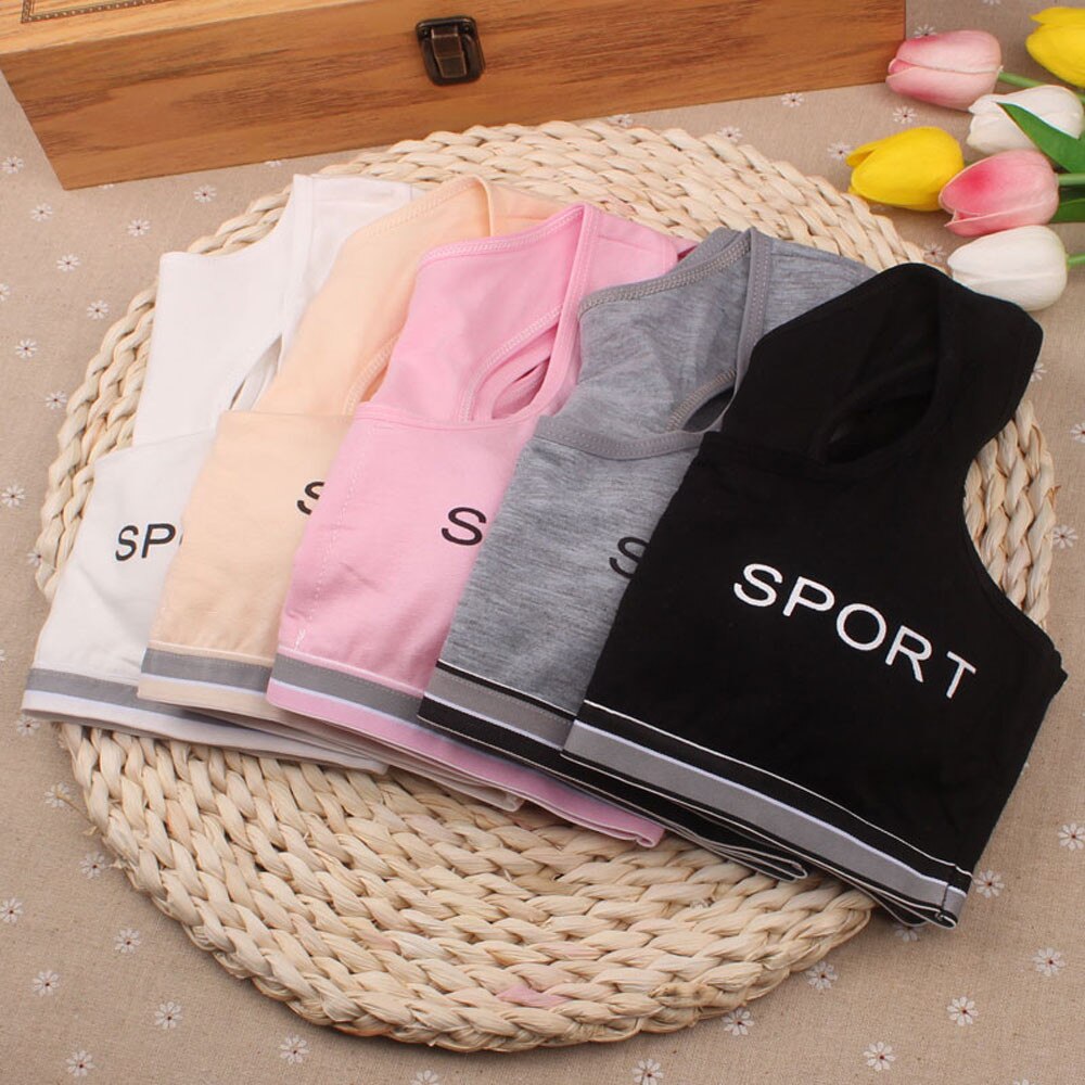 Kids Girls Underwear Bra Vest Children Underclothes Sport Undies Clothes Kids Thin Cup Young Girl Bra