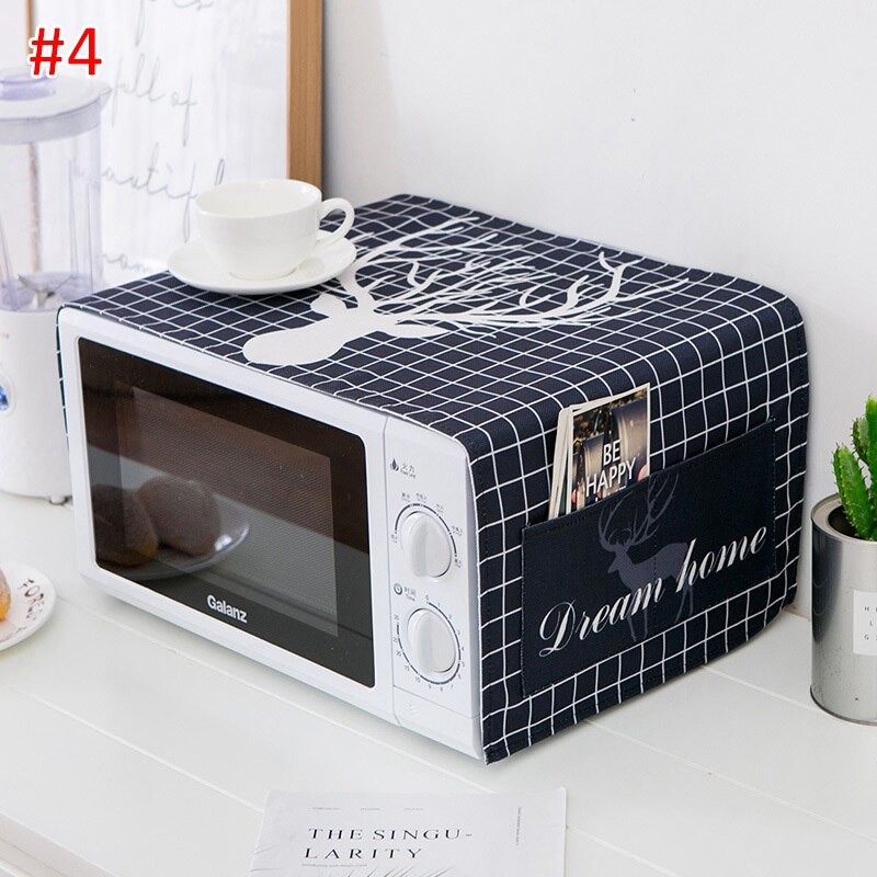 Cartoon Magnetron Cover Stofdicht Magnetron Covers Duurzaam Huishoudelijke Elektrische Protector Voor Keuken Home Decor: S4 dust cover