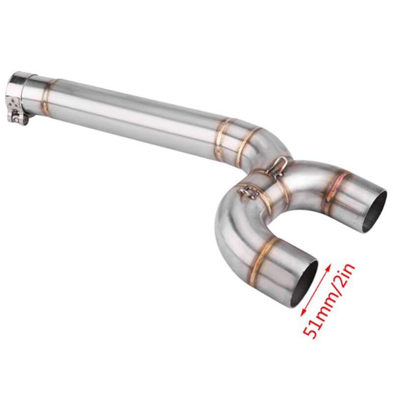 Sistema de escape completo para motocicleta Conexión de tubería central para Yamaha Fz6 Fz6-N 2004 2005 2006 2007 accesorios de motocicleta