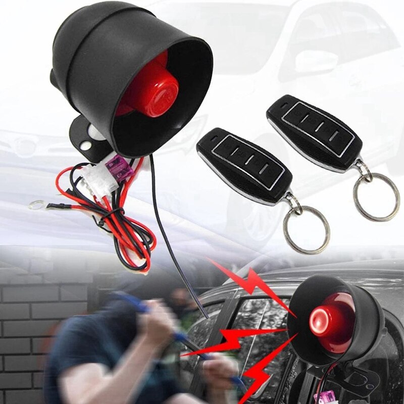 Universal Car One-Way Alarm Alarm Automatic Vibration System Car Remote Control Anti-Theft Device