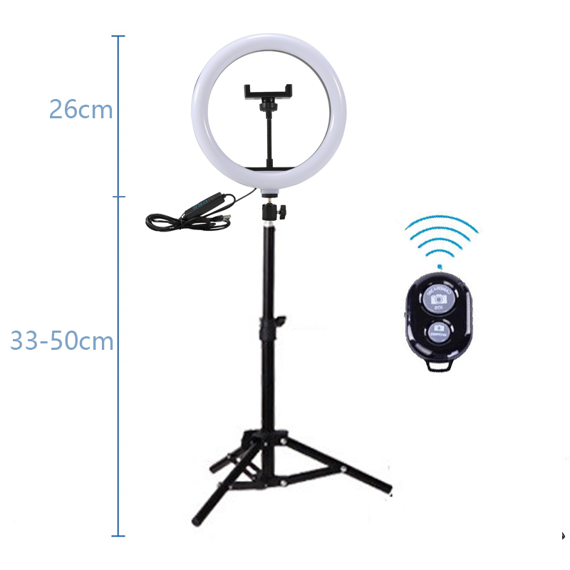 Led Ring Light Ring with Tripod Song Lighting for Photography Round Ring Lamp for Selfie Ringlight Right Light Rim for Photo: 55cm tripod