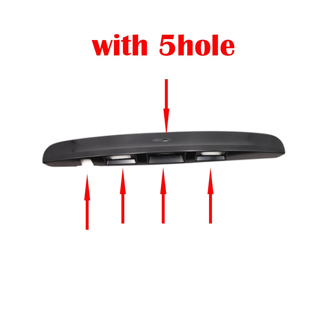 per Nissan Qashqai j10 2007-2015 coperchio del bagagliaio posteriore coperchio della maniglia del portellone posteriore ordinare modanatura coperchio della coda del bagagliaio luce targa: 5 Hole