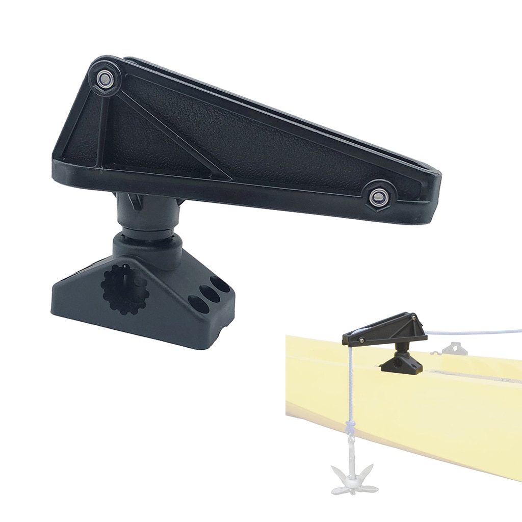 Durable Kayak Canoe Anchor Lock System with Removable Mount 1/2'' Rope Guide Control Pulley