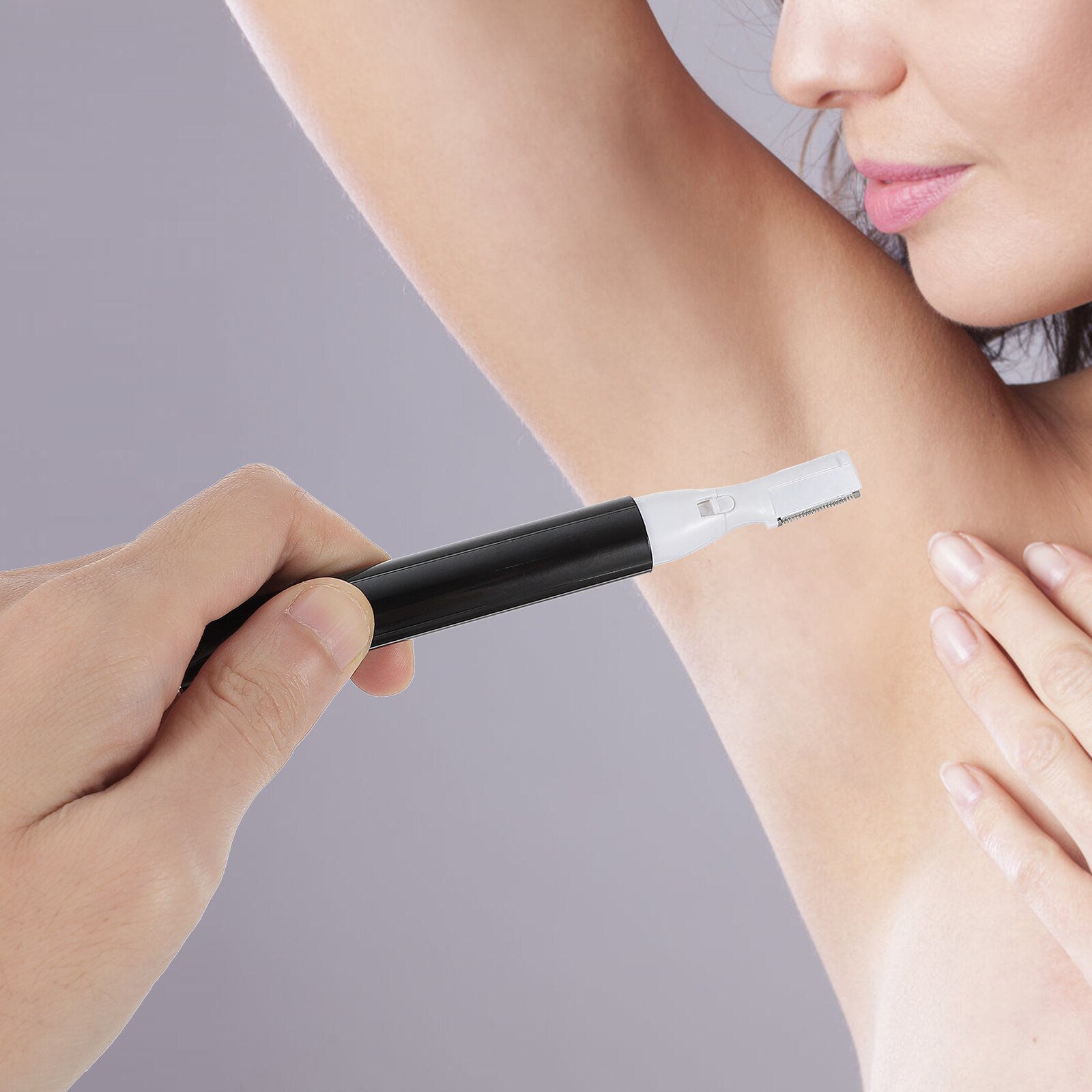 1 Set Electric Razor Trimmer Facial Hair Remover with Comb Brush