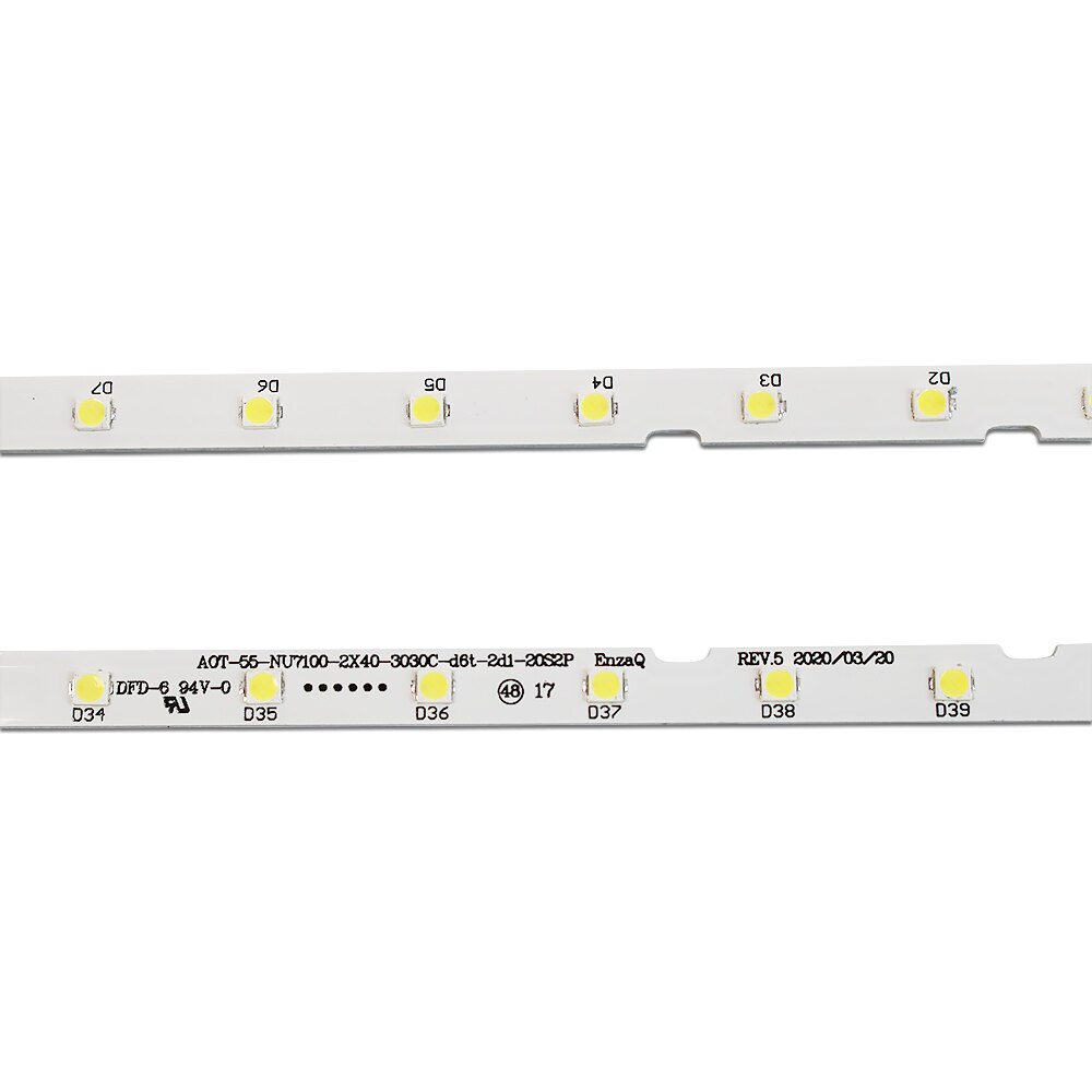 Led-hintergrundbeleuchtung streifen (2) für Samusng UE55NU7100 UE55NU7105 UE55NU7172 BN96-45913A 46033A STS550AU9 UE55NU7170 UE55NU7300 UE55NU7400