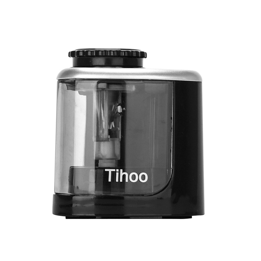 YAOBLUESEA Automatische Puntenslijper, Elektrische Potloodslijper USB Oplaadbaar met Grote Houder, Autostop, Draagbaar Instelbare Potloden Potloodslijper voor 6-8 mm, Kinderen, Bureau, Kantoor, School