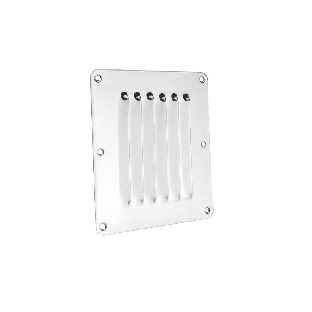 Marine hardware 316 rustfrit stål båd marine firkantet luftspjæld spjæld udluftningsgitter ventilation spjæld ventilator grill dæksel