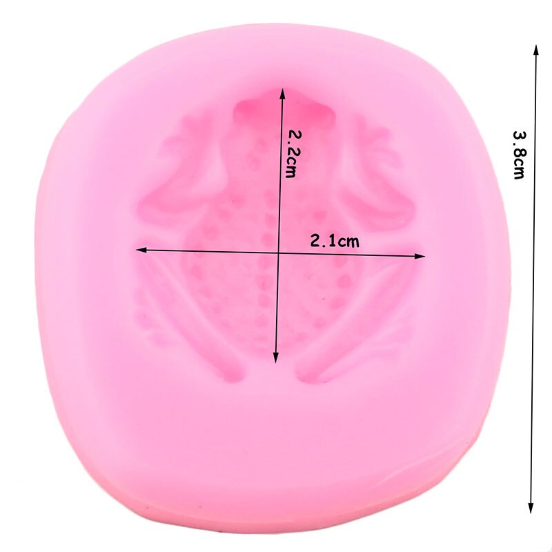 3D Frog Silicone Molds Resin Polymer Clay Soap Mould Fondant Cake Decorating Tools DIY Baking Candy Chocolate Gumpaste Moulds