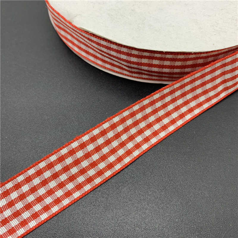 5yards/lot 15mm Plaid Ribbon Grid Printed Ribbon For Home Wedding Christmas Decoration DIY Wrapping: 02