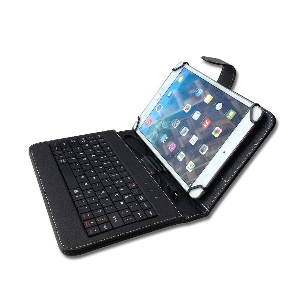 Universele Micro USB Toetsenbord Leather Stand Case Cover Voor 10 10.1 Inch Android Tablet PC Voor Samsung Lenovo Tablet Toetsenbord case