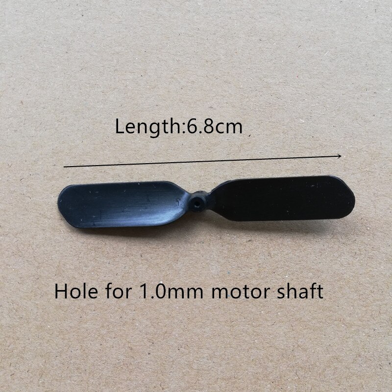 Cuchillas traseras de helicóptero R/C, accesorios de hélices para Mini modelo RC, juguetes, piezas de repuesto de helicóptero: 6.8cm 2pcs