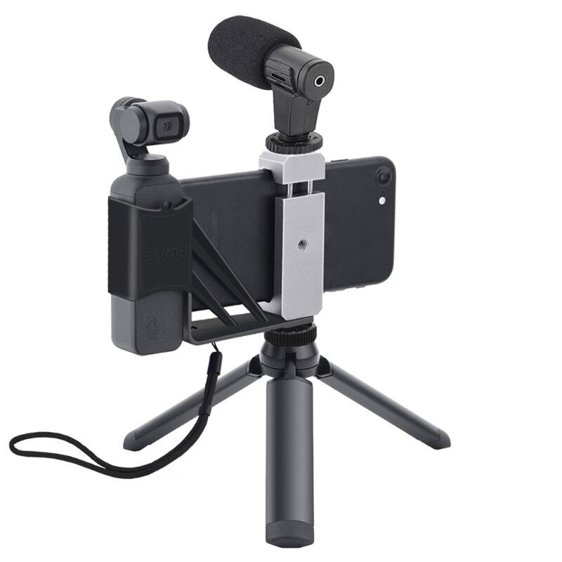 Opvouwbare Telefoon Houder Adapter Clip Selfie Mount Metalen Statief Voor Dji Osmo Pocket Handheld Gimbal Camera Accessoires