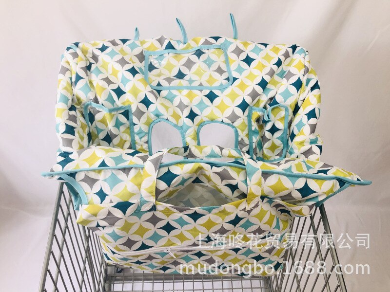 Couverture de caddie de supermarché pour bébé, Protection 2 en 1 pour enfants en bas âge, sac de courses pour bébé, transport de bébé, housse de tapis de chaise à manger