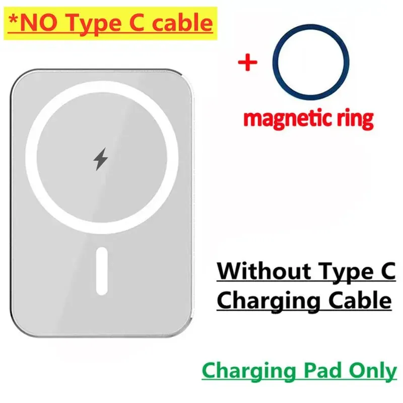 Magnetic Car Wireless Charger For Macsafe for iPhone 12 13 14 15 Pro Max Mini Air Vent Car Phone Holder Stand Fast Car Charging: silver