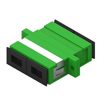 Sc/apc duplex sm fiber optic connector, telecom grade adapter, coupler flange adapter